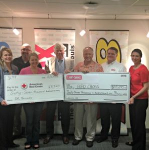 Phillips & Company at Y-98 in St. Louis present their donation to help OK tornado victims
